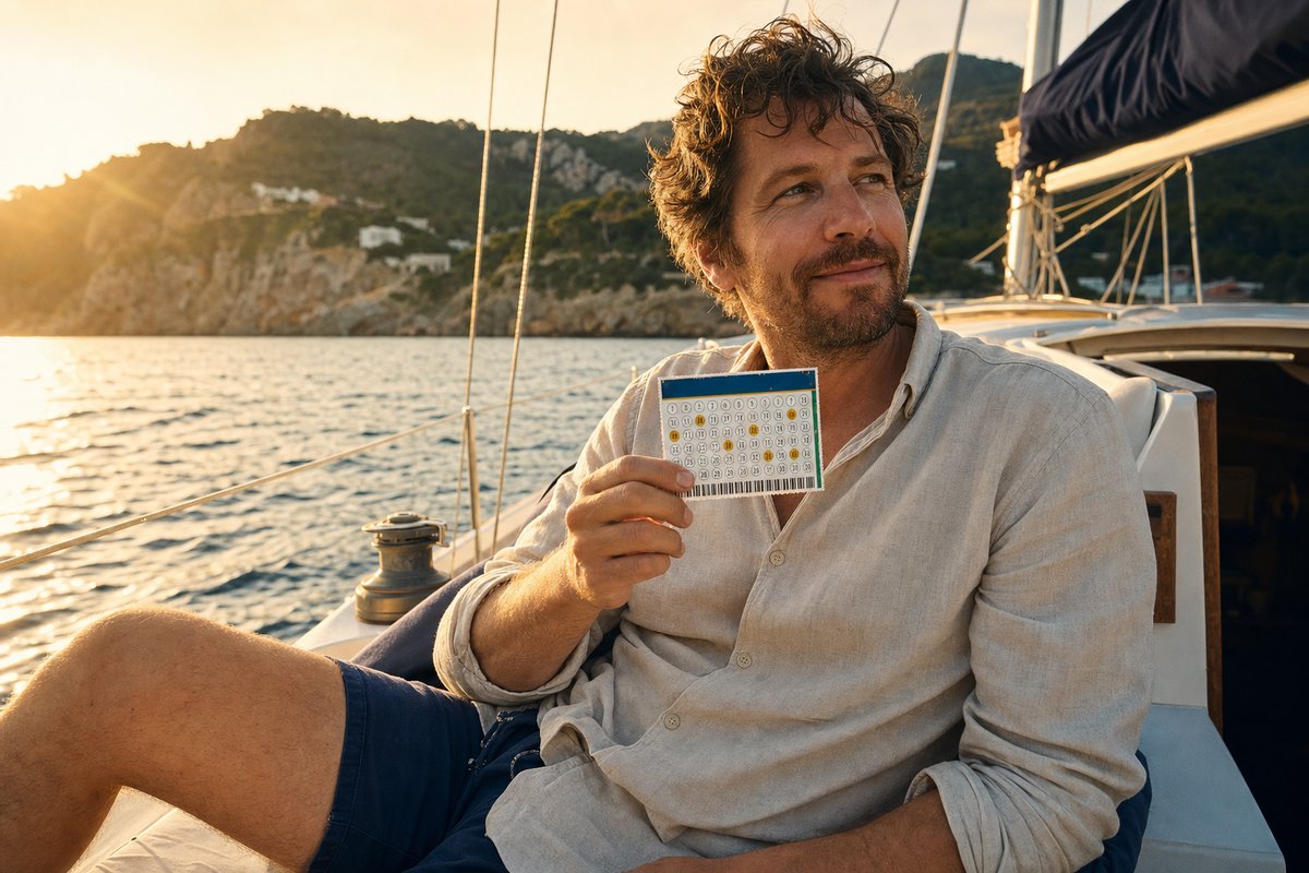 Traum vom großen Jackpot: entspannt an Bord eines Segelboots